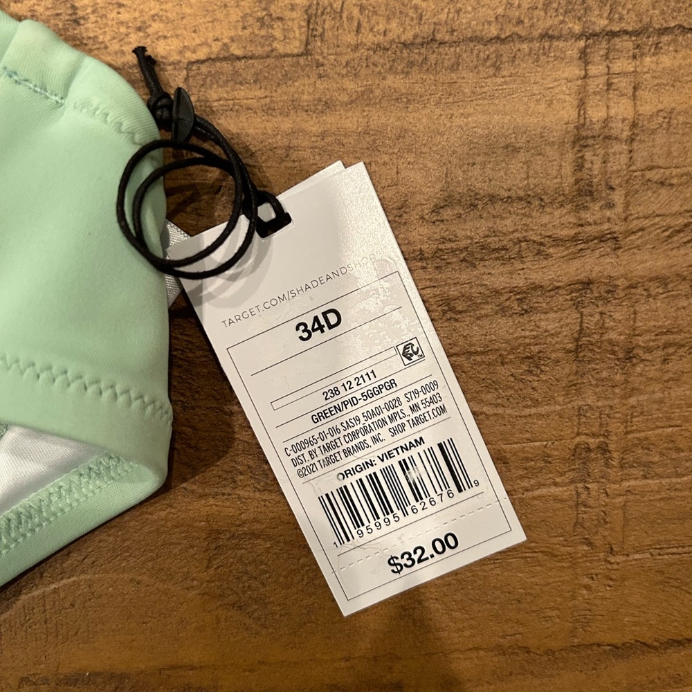 Shade & Shore Sage Green Bikini Top - Picture 2 of 5